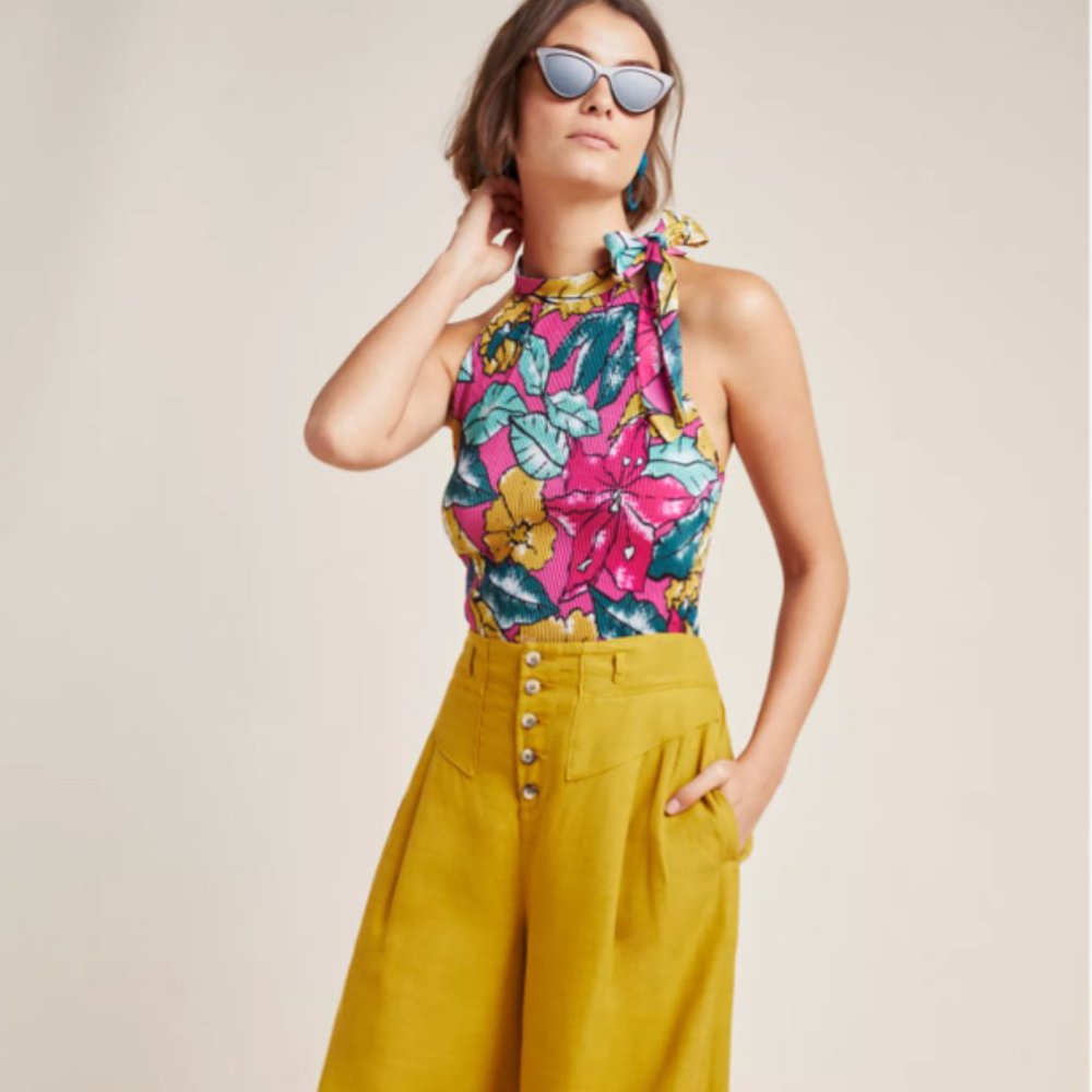 Anthropologie Maeve Glocester Floral Top